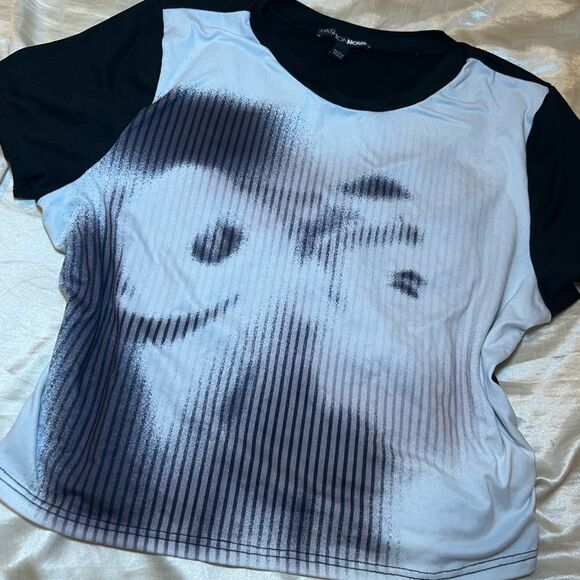 fashion nova Tops - Monochrome Graphic Women's Top